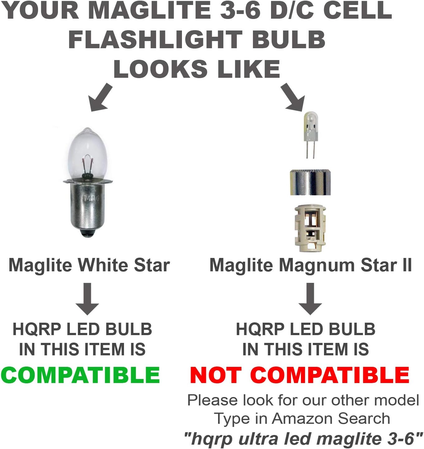 3W LED Bulb for D/C Cell Flashlights J4215