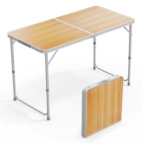3ft Aluminum Folding Camping Table with Carrying Handle O3096