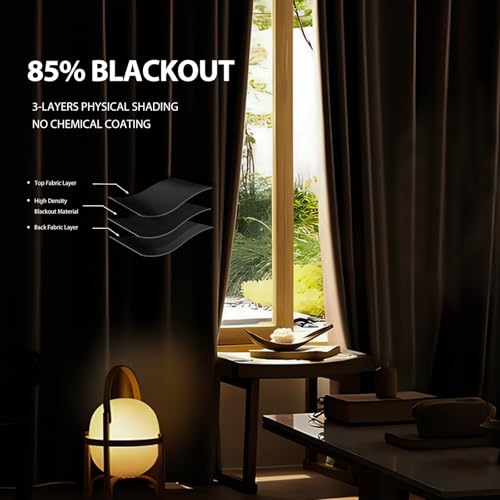 Room Divider Curtain Track Set, Blackout Panel, 8.3ft Wide A844312