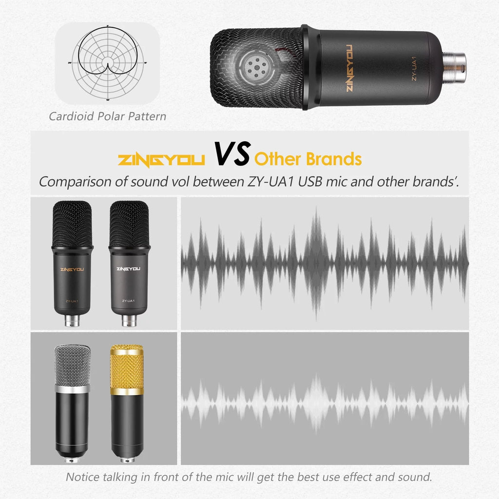 USB Microphone Bundle for Computer Recording Podcasting Gaming Streaming Z829