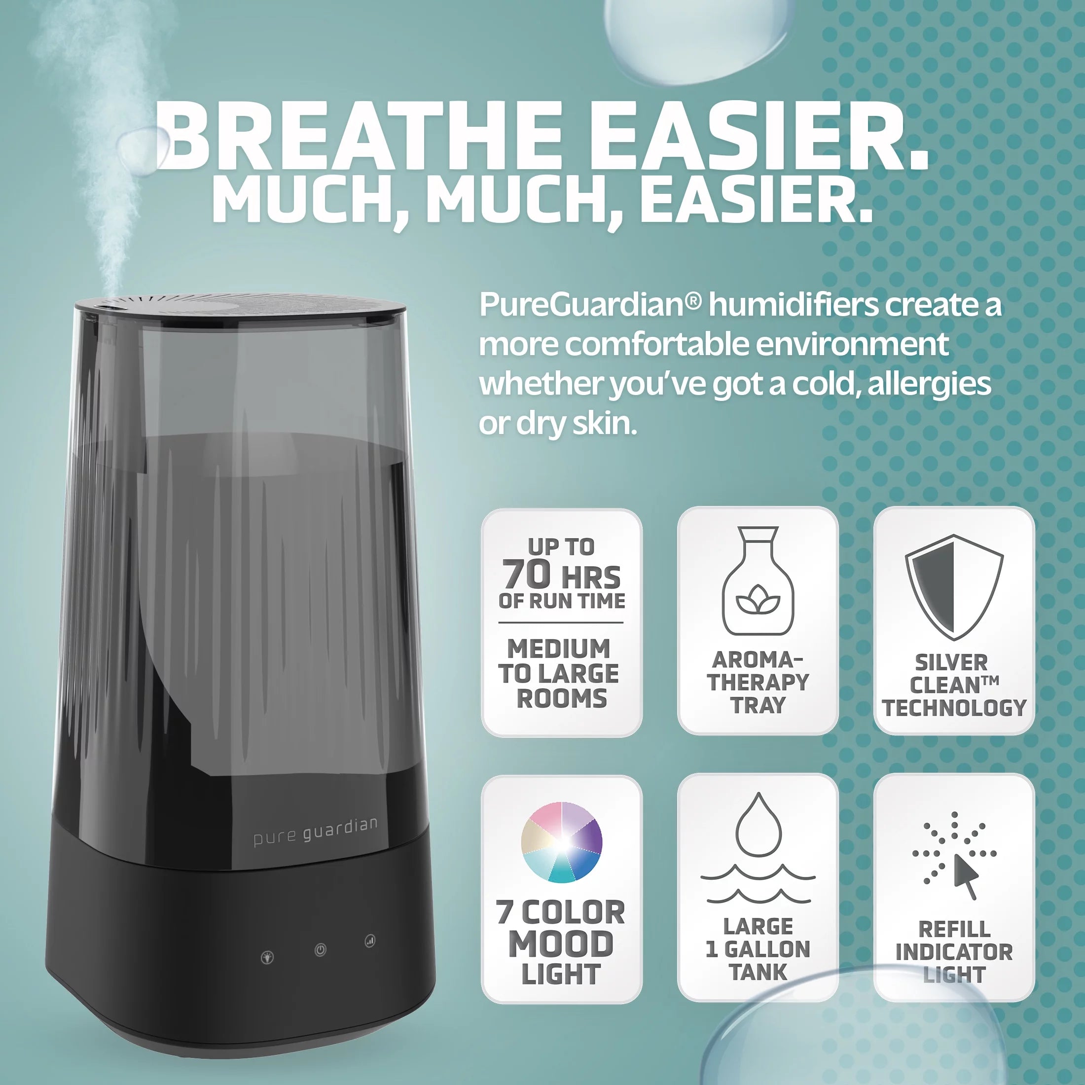 Ultrasonic Cool Mist Humidifier with Aroma Tray B6947