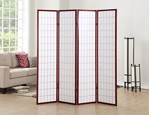 4 Panel Shoji Room Divider Screen, Natural C5775
