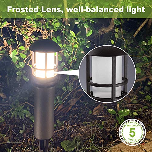 Outdoor LED Landscape Lights, 12-Pack Low Voltage Pathway Lights, Waterproof Garden Lights M8009