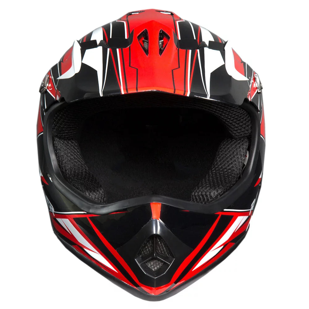 Youth Motocross Helmet DOT Approved Red F508
