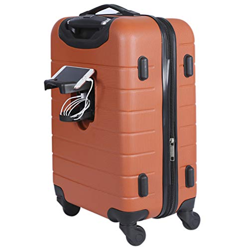 Smart Luggage Set with Cup Holder and USB Port, 20-Inch Carry-On D90568