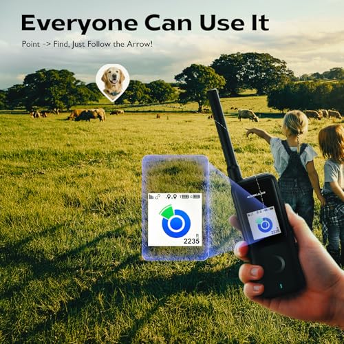 Outdoor GPS Dog Tracker for No-Signal Areas, Real-Time Pet Locator for Hiking and Camping W2444