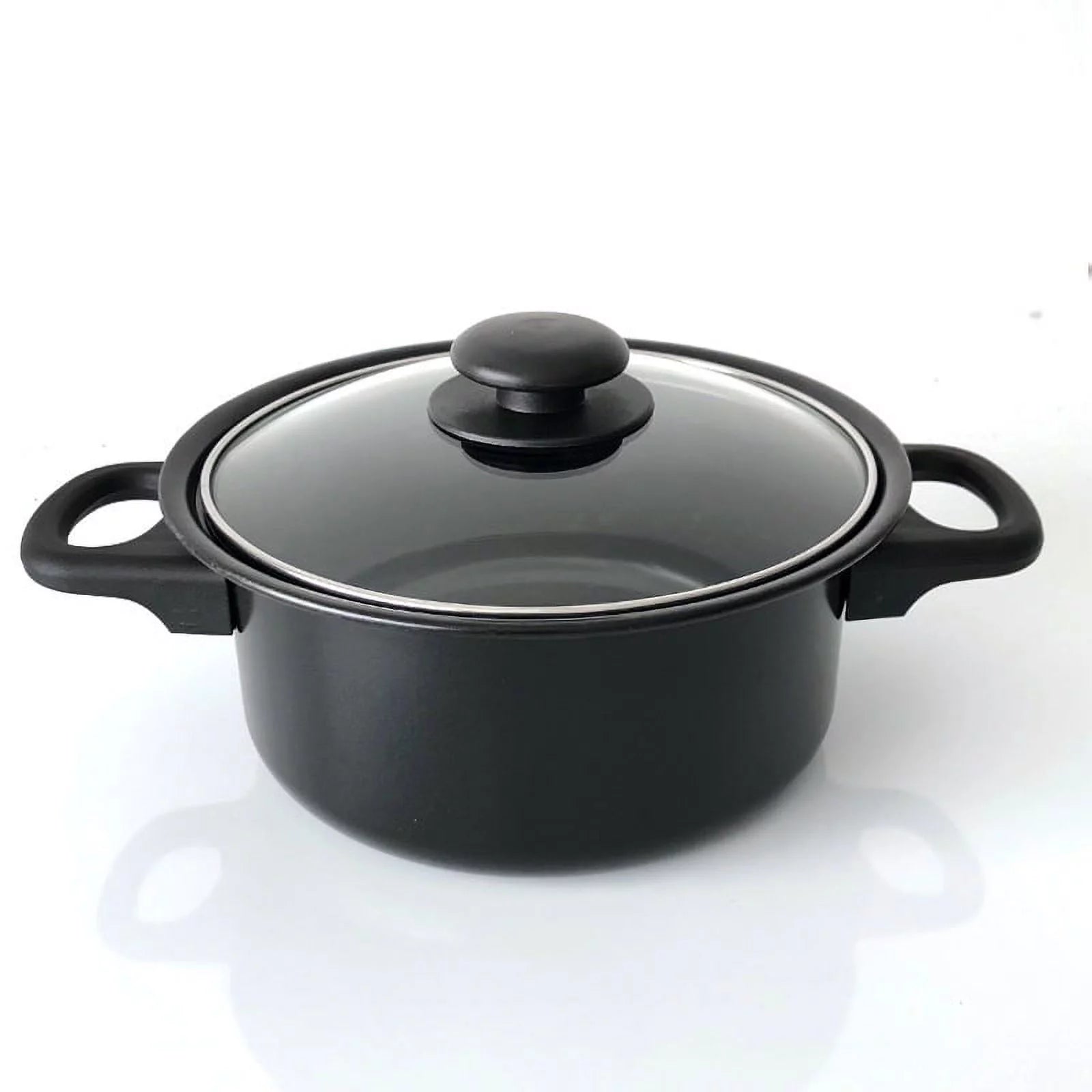 Non-Stick Cookware Set, 13 Piece, Portable Cast Iron Pots and Pans with Glass Lids T916424