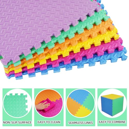 Puzzle Exercise Mat with EVA Foam Interlocking Tiles for MMA, Gymnastics and Home Gym H787