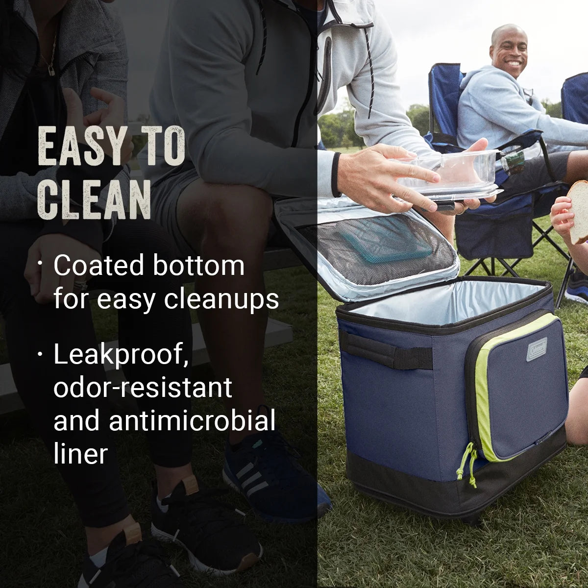 Soft Sided Cooler with Wheels, 42 Cans U180