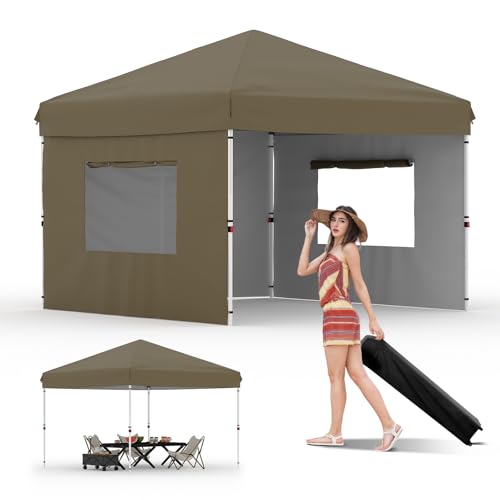 Pop Up Canopy Tent with Roller Bag, Adjustable Height U660
