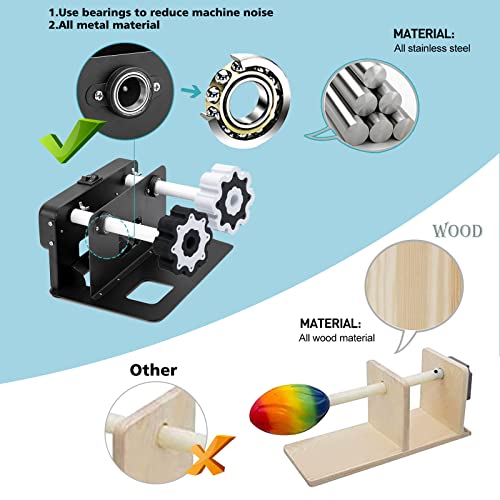 4 Cup Turner Tumbler Kit with Four-Arm Metal Spinner for DIY Epoxy Glitter Tumblers O6411