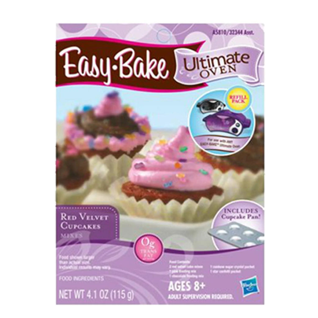 Easy Bake Oven Star Edition with Chocolate Chip, Pink Sugar, Red Velvet Cupcakes, Party Pretzel Refills and Mini Whisk J212654