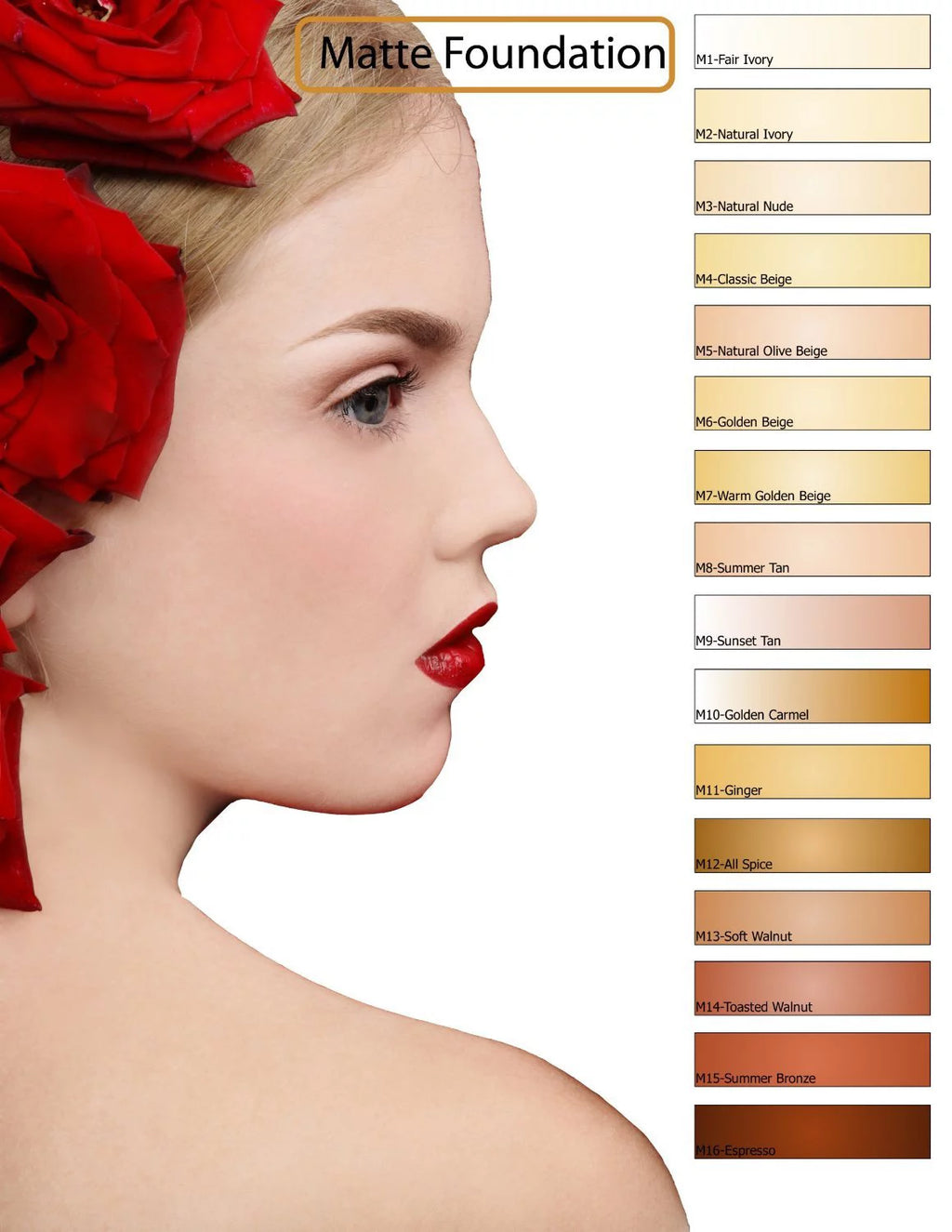 Airbrush Water-based Foundation Set of 5 Medium Matte Shades N267288