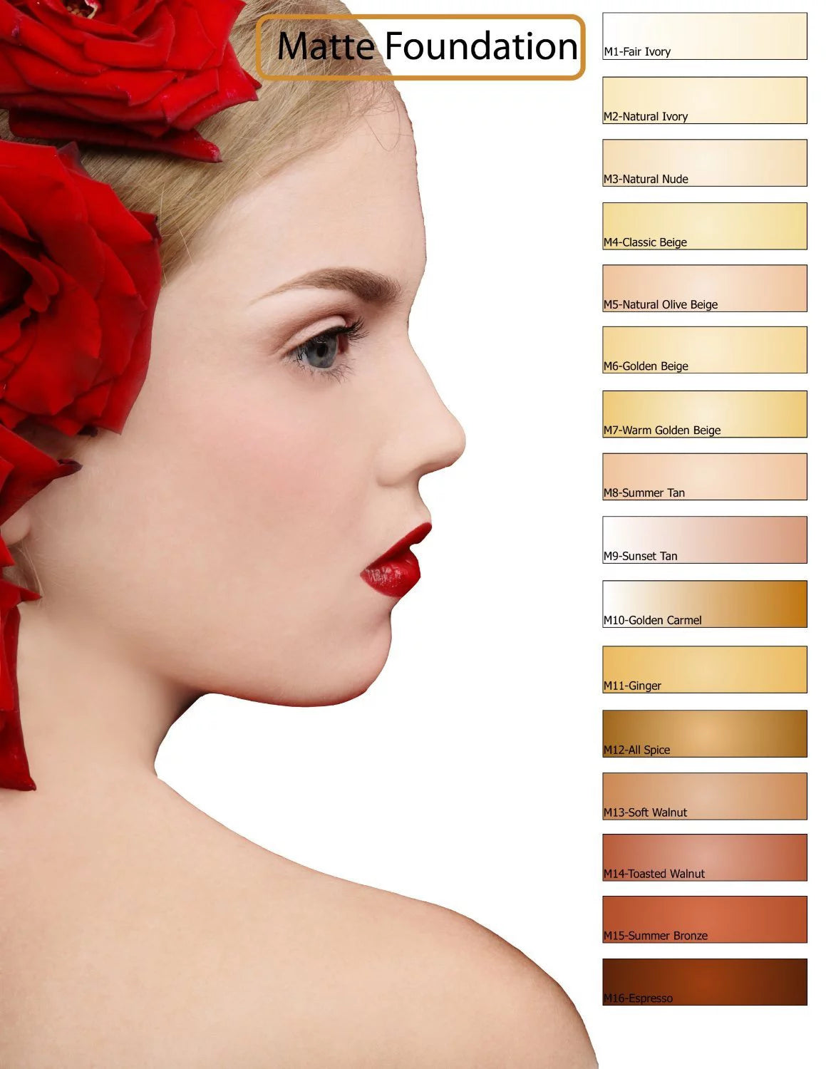 Airbrush Water-based Foundation Set of 5 Medium Matte Shades N267288