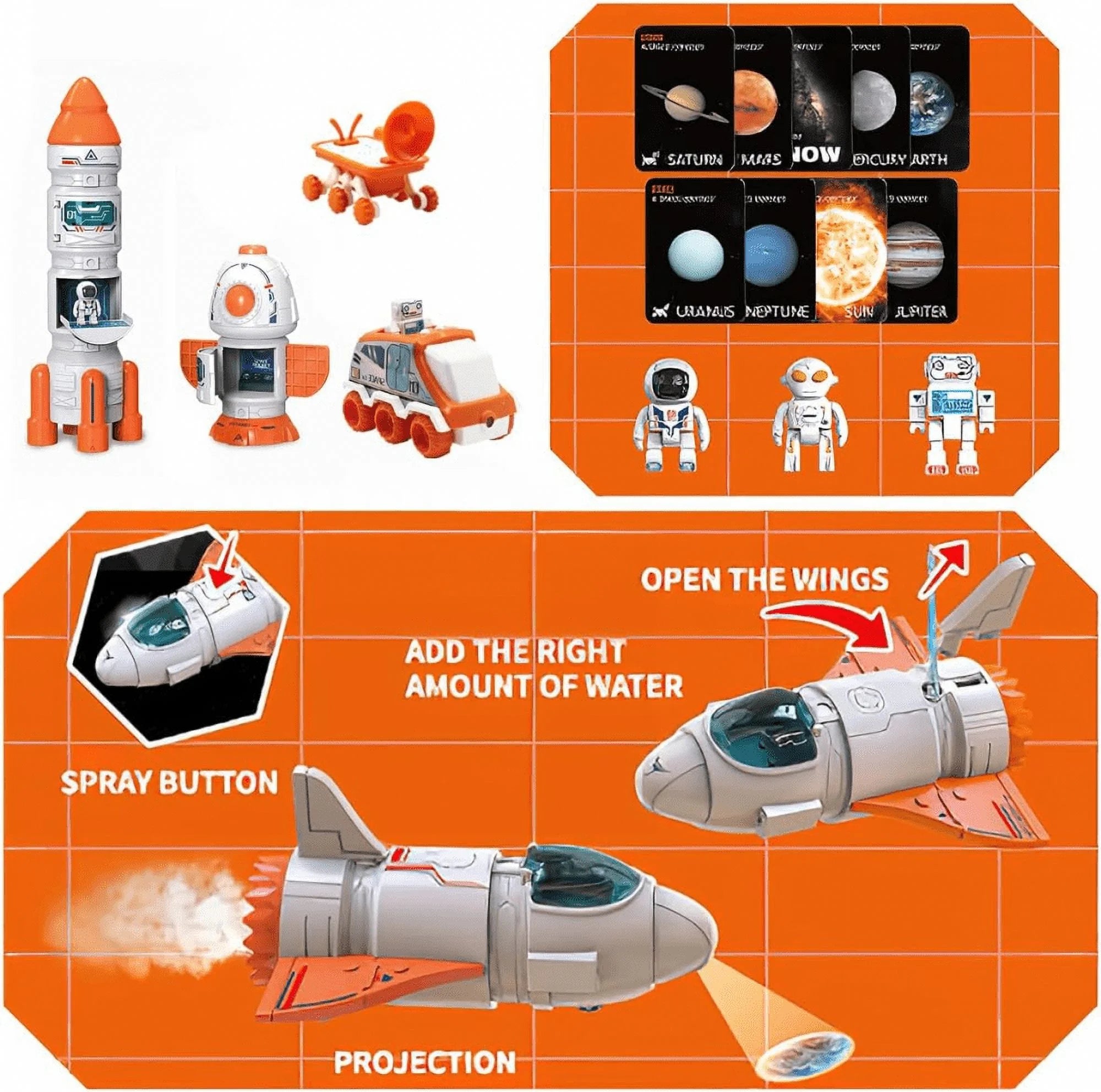 Spaceship Toy for Boys 3-8 with Sound & Lights R545128