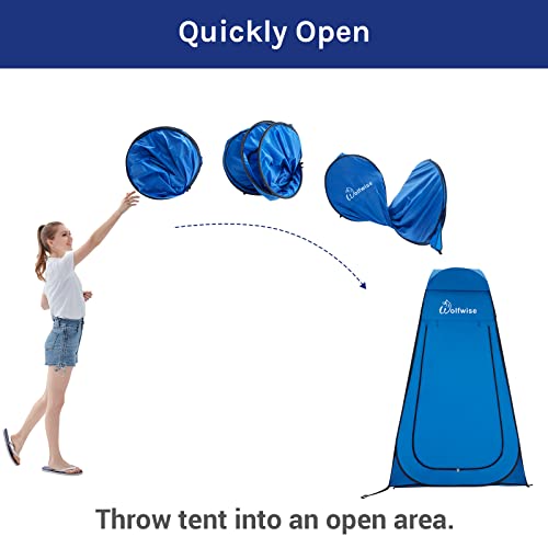 Pop Up Privacy Shower Tent Portable Outdoor Camping Shelter Y93314