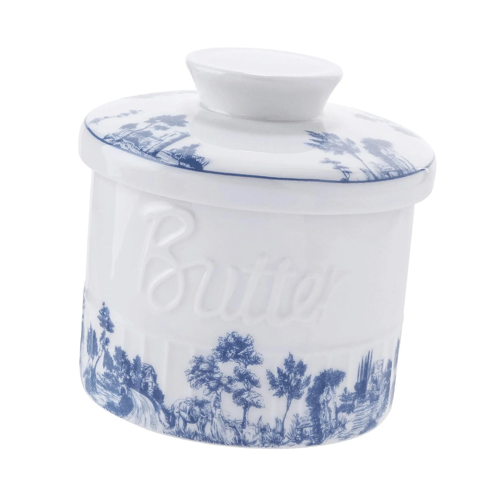 Butter Crock with Lid for Soft Butter, Durable Butter Container O10277