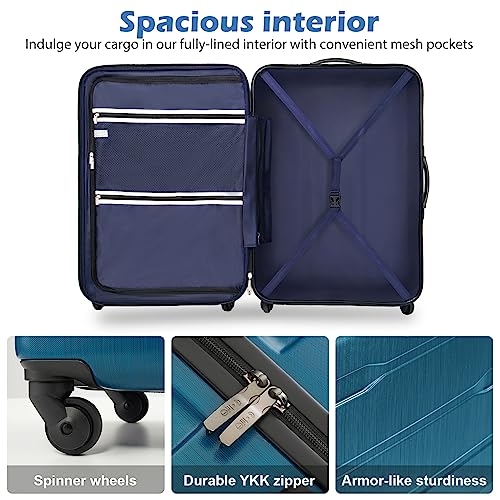 PC+ABS Spinner Suitcase with TSA Lock, 20/24/28 Inch Carry-On E252731
