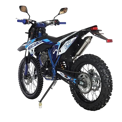 250cc Dirt Bike with 5-Speed Manual Transmission, Electric Start, 21"/18" Wheels X6079