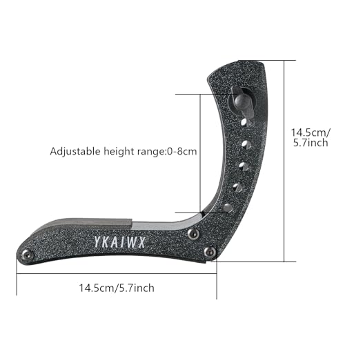 Adjustable Electric Guitar Footrest, Ergonomic Black Rest M310516