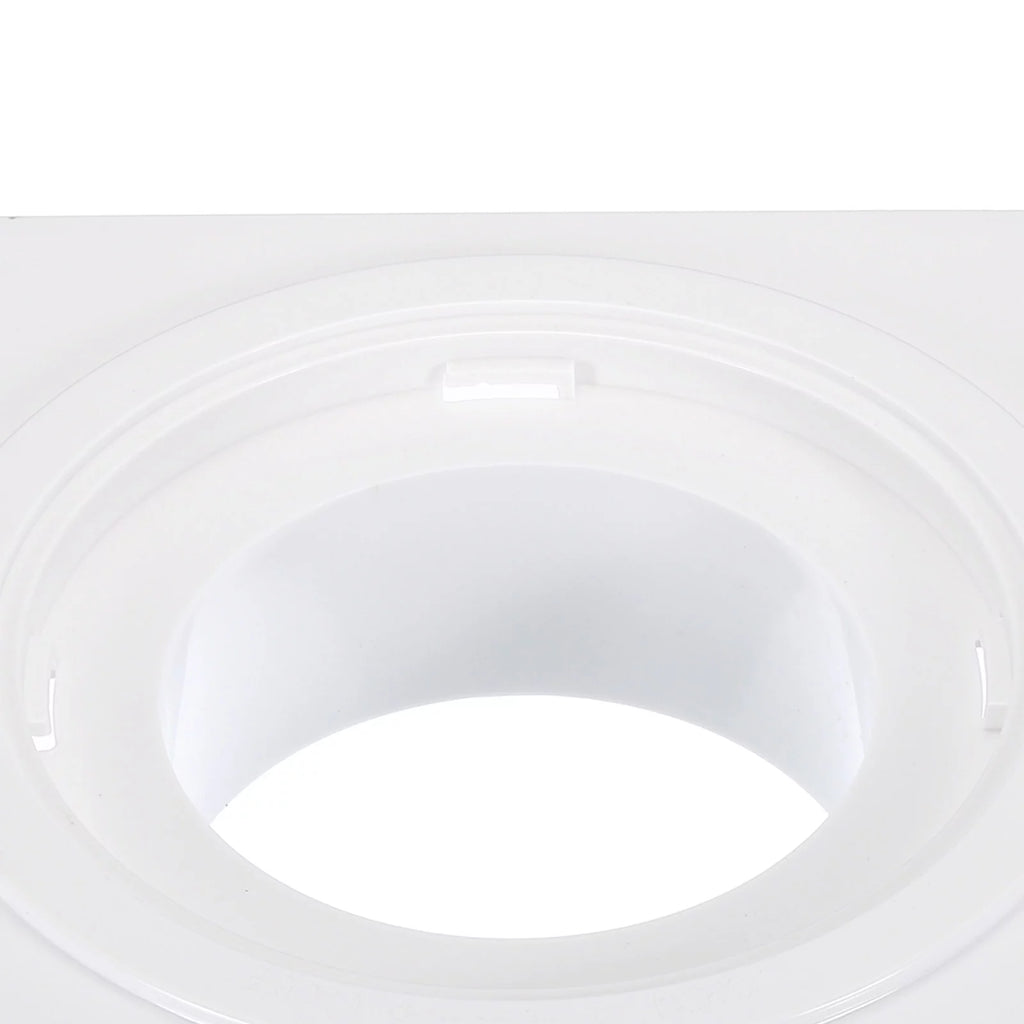Dryer Vent Wall Plate Adapter with Hose, 4 Inch, White A9614