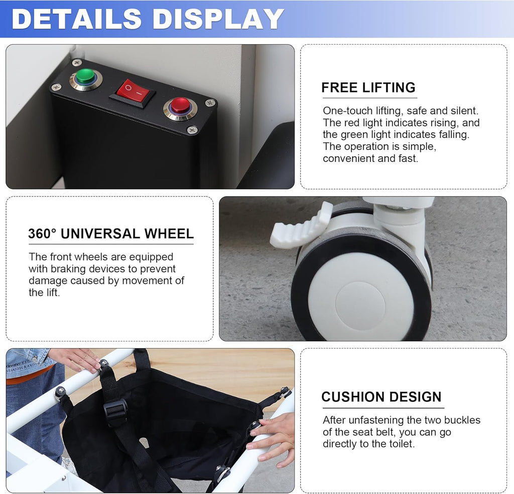 Electric Patient Transfer Lift Chair for Wheelchair to Car Use A247230