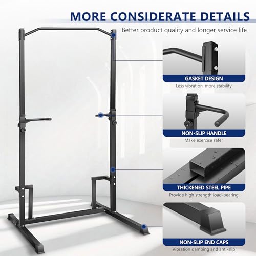 Pull Up Bar Dip Station for Home Gym Strength Training C855