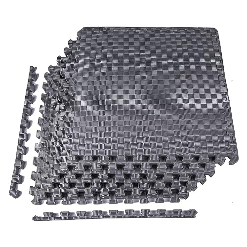 Puzzle Exercise Mat with EVA Foam Interlocking Tiles for MMA, Gymnastics and Home Gym H787