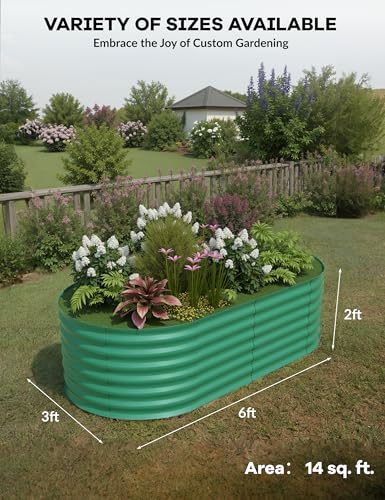 Galvanized Raised Garden Bed for Vegetables, Fruits and Flowers V33720