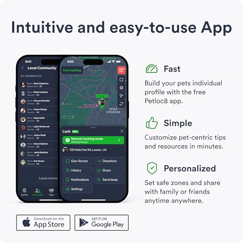 Dog GPS Tracker with Geo-Fence and Real-Time Location Alerts Q91407
