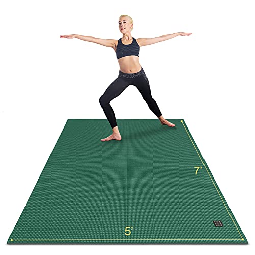 Large Yoga Mat 6x4 ft Extra Thick Non-Slip for Home Workout Pilates S1451