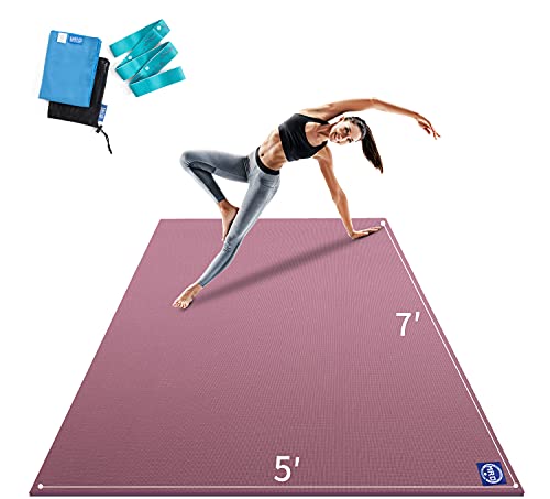 Extra Large Yoga Mat 12x6 ft, Non-Slip, Thick for Home Workout C117068