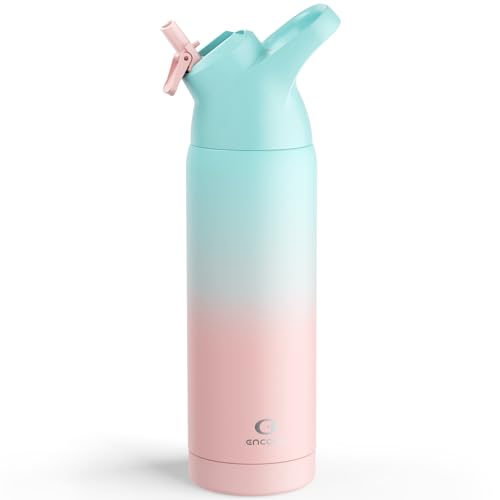 Insulated Water Bottle with Straw, 24 oz, Leakproof, BPA-Free B201134