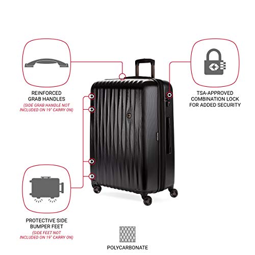 Expandable Hardside Luggage with Spinner Wheels and TSA Lock, Carry-On 19-Inch X51908