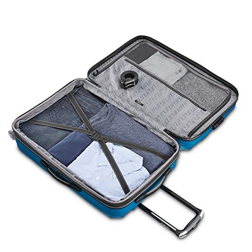 Hardside Expandable Carry-On Luggage with Spinner Wheels, Black, 20-Inch O253