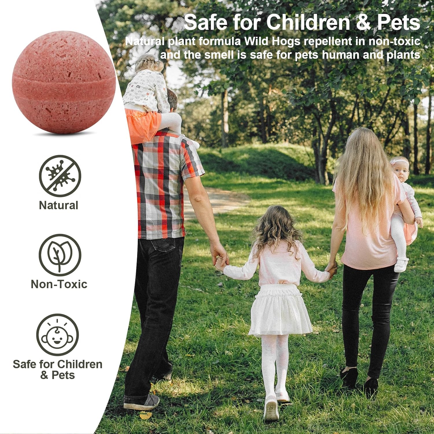 10 Pack Wild Hog Repellent for Farm, Garden, Yard, Lawn R279818