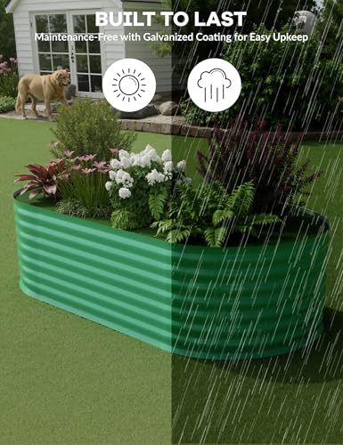 Galvanized Raised Garden Bed for Vegetables, Fruits and Flowers V33720