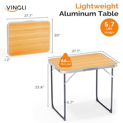 3ft Aluminum Folding Camping Table with Carrying Handle O3096