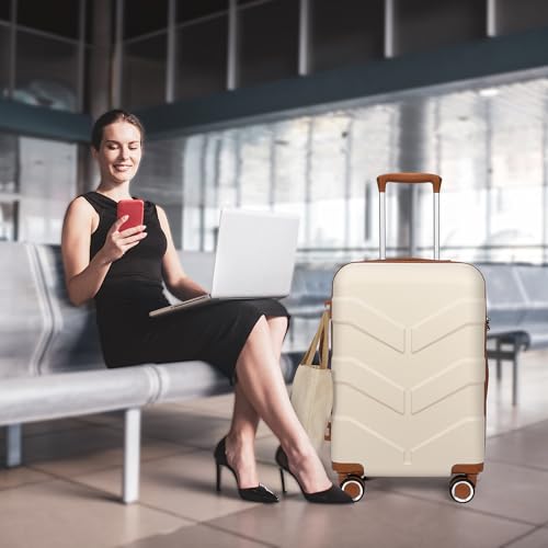 Hardside Carry-On Luggage 22x14x9 with Spinner Wheels G556