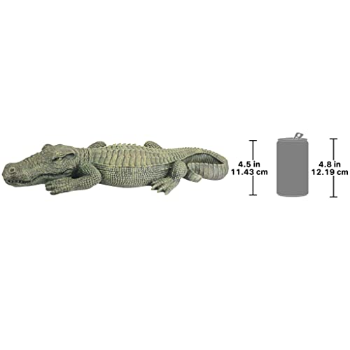 Swamp Beast Lawn Alligator Crocodile Outdoor Garden Statue, 37 Inches Long A220