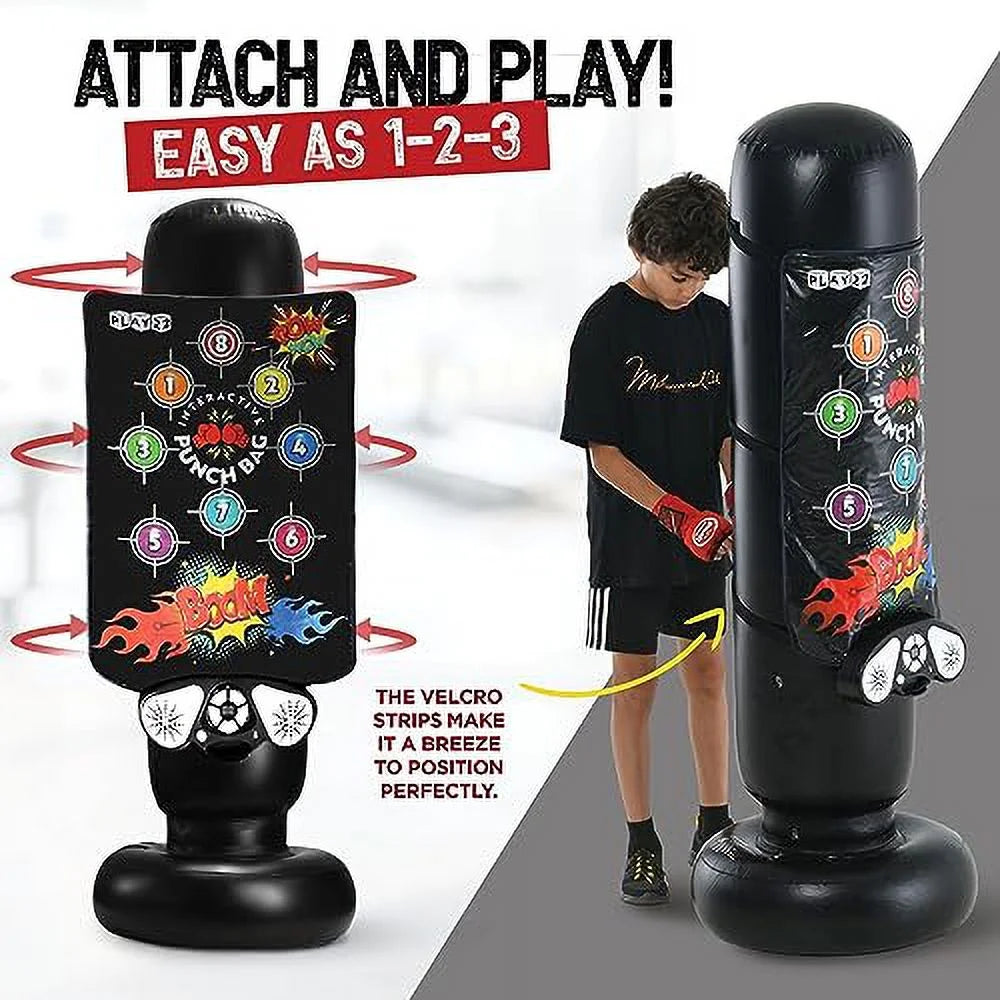 Punching Bag for Kids with Music, Lights, and Memory Game O10511