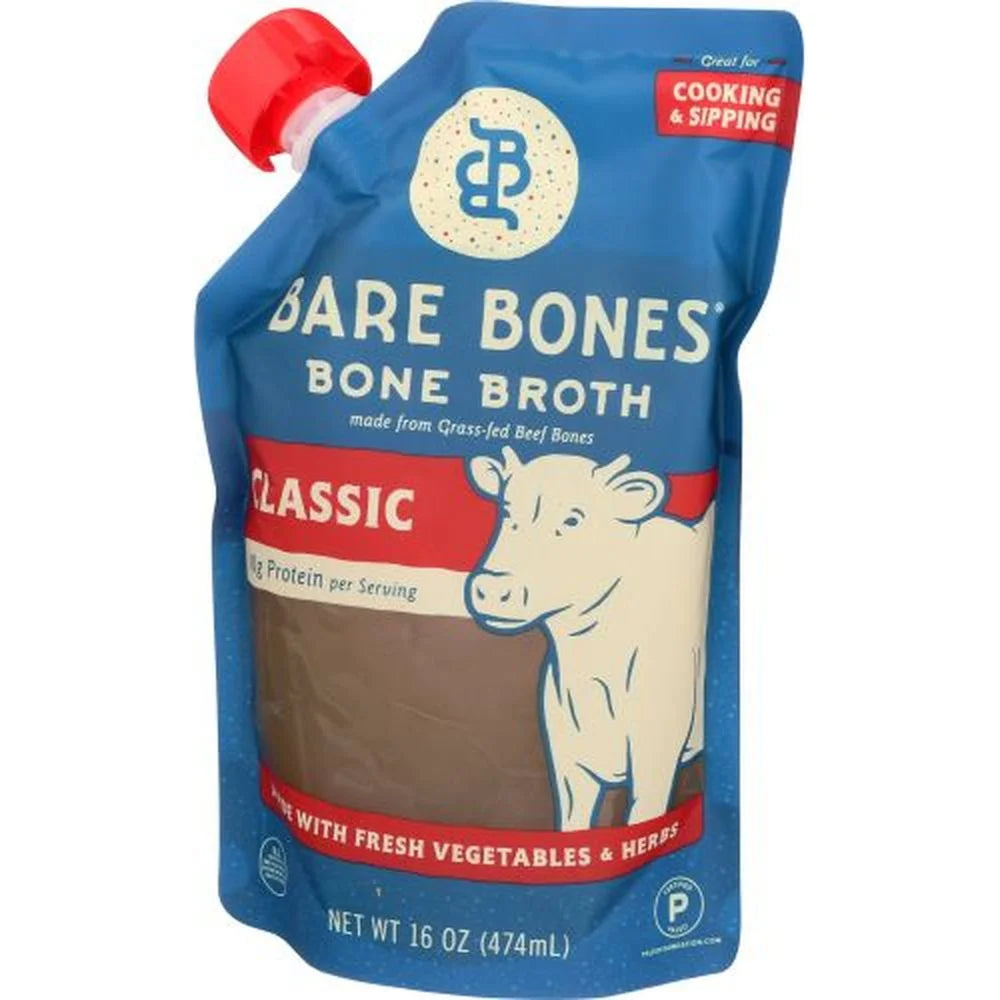 Grass Fed Beef Bone Broth, 16 Ounce, 6 Pack M564