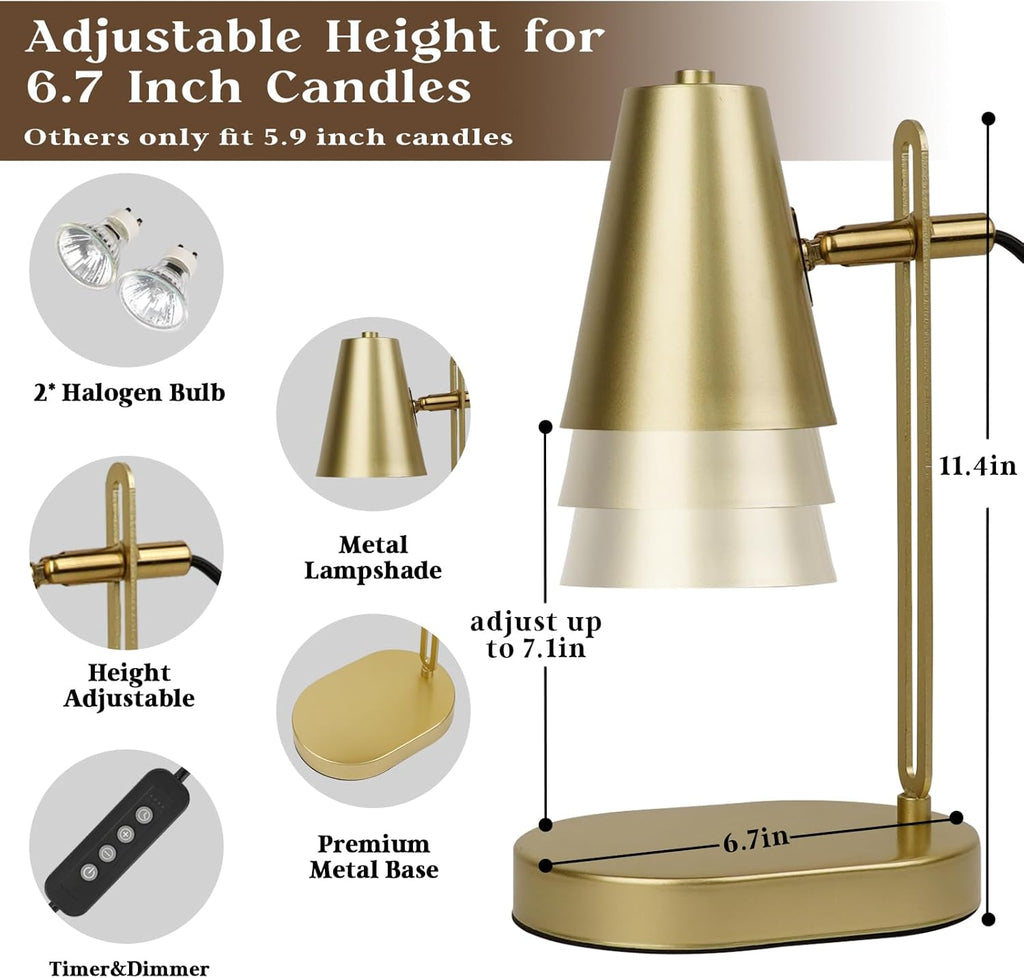 Candle Warmer Lamp with Timer and Dimmer B769