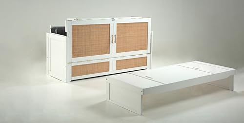 Murphy Cube Cabinet Bed (White, Queen) N4098