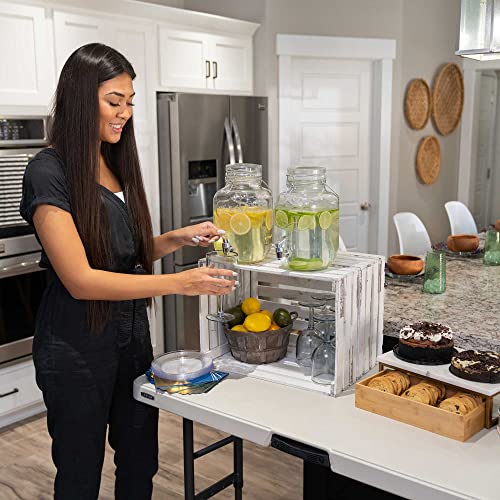 4-Foot Commercial Adjustable Folding Table, Almond T677
