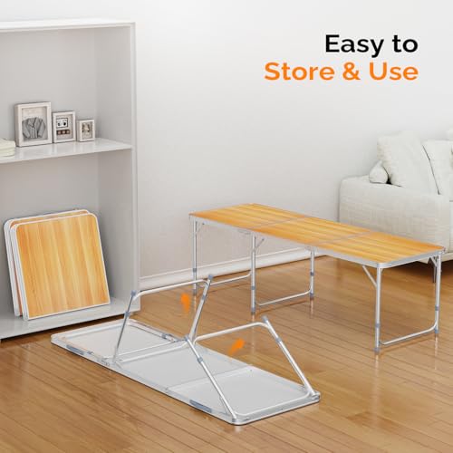 3ft Aluminum Folding Camping Table with Carrying Handle O3096
