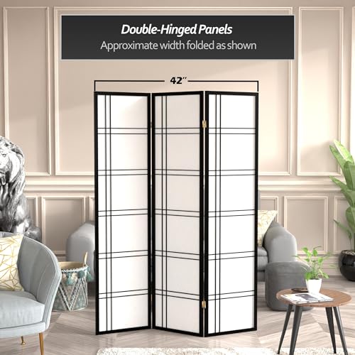 6 Panel Honey Room Divider D80902