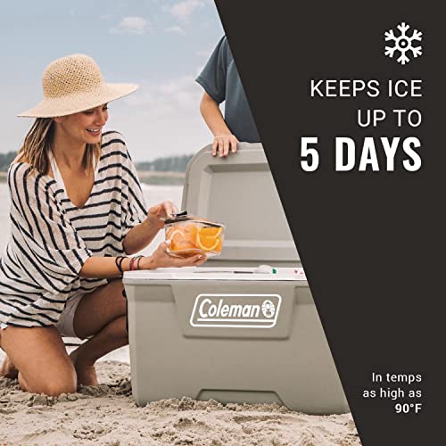 Insulated Portable Hard Cooler, Leak-Resistant, Keeps Ice up to 5 Days N135