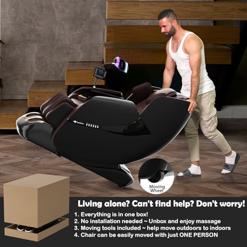 Zero Gravity SL-Track Shiatsu Massage Recliner Chair with Heat S61546