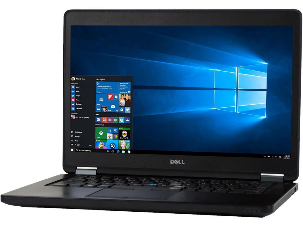 Dell Latitude E5450 Laptop Computer, 2.90 GHz Intel i7 Dual Core Gen 5, 16GB DDR3 RAM, 500GB Hard Disk Drive (HDD) SATA Hard Drive, Windows 10 Home 64Bit, 14" Screen (Used)